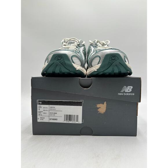 New Balance 740 LIFESTYLE U740GR2 Men's NEW Casual Shoe White/Green US Size 13 - Picture 11 of 11